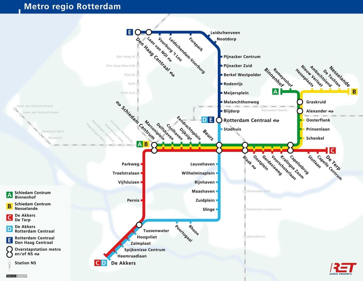 the hague metro map