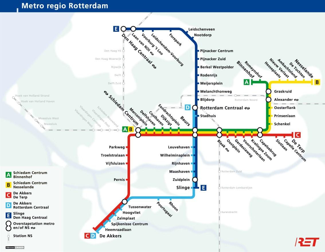 ret map Rotterdam