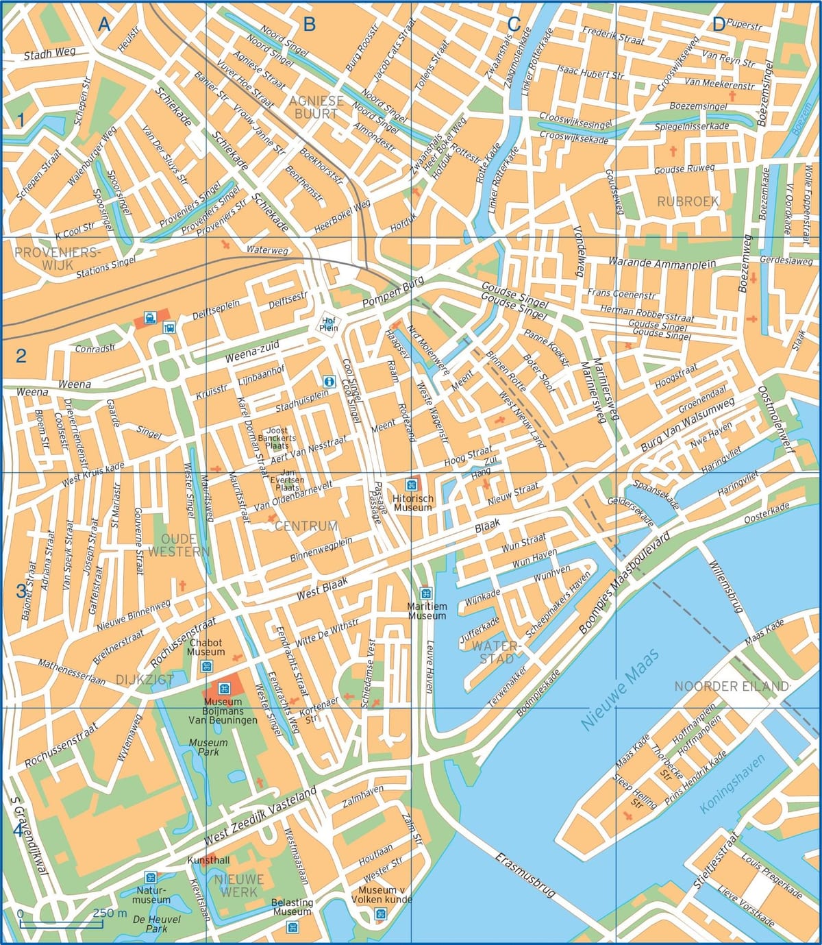 Map of Rotterdam street 